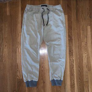 American Eagle tan joggers